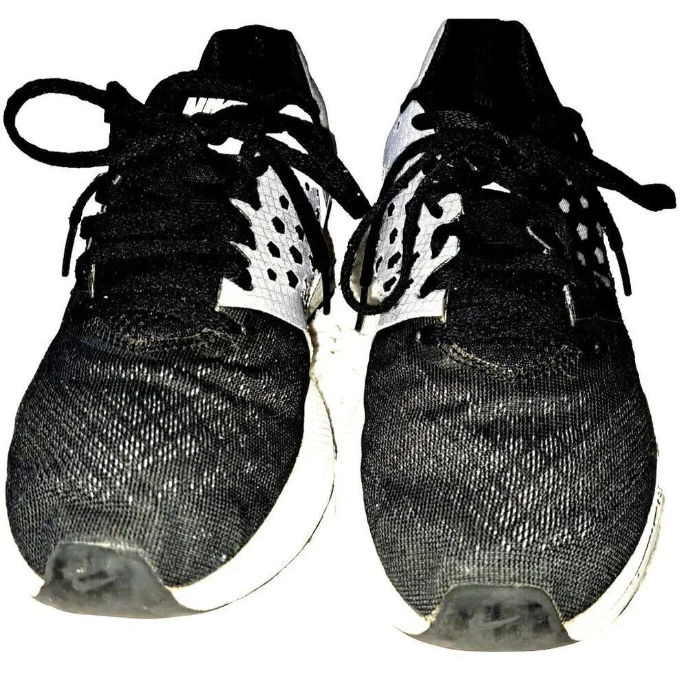 Nike Zoom Span US 7 Black & Gray Lace up Low Top Sneakers